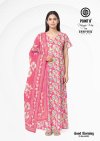 Good Morning Vol 6 By Deeptex Cotton Printed Nighty With Dupatta 